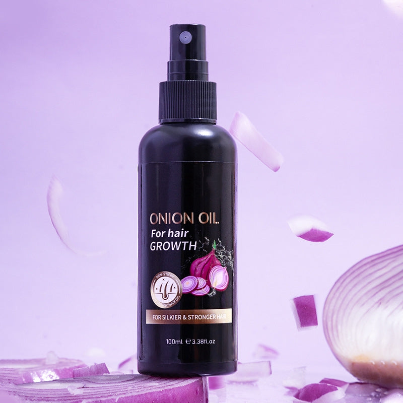 Aceite de cebolla GERUVAN: spray hidratante de aceite de cebolla para el cabello para el crecimiento del cabello; aceite espesante para el cabello para reparar el cabello seco, teñido y dañado