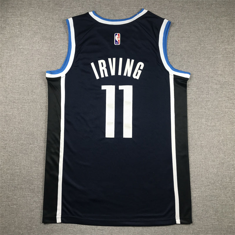 Dallas Mavericks IRVING # 11 Announced Dark Blue NBA Jersey