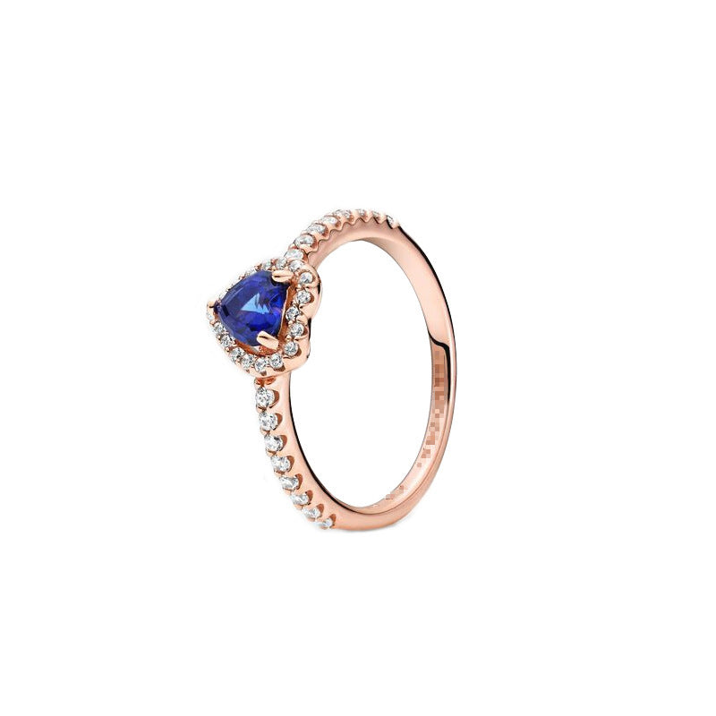 Anillo Pandora elegante en forma de corazón