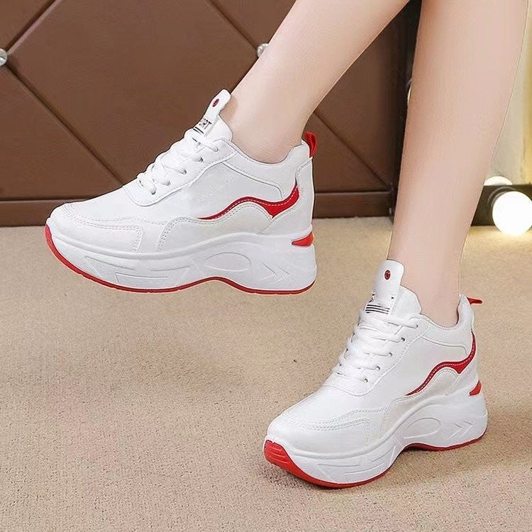 Round Toe High-Top Stylish Women's Sneakers