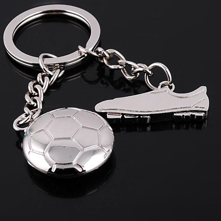 Creative Metal Shoes World Cup Football Keychain