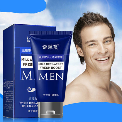 Crema depilatoria para axilas, brazos y piernas para hombres JINLAN 60 g