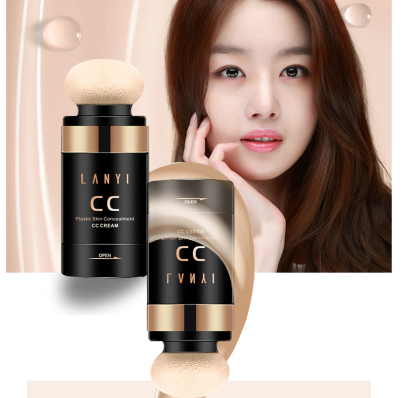 كريم LANYI Air Cushion CC - مبيض، يتحكم في الزيوت، مخفي، منتج مكياج أساس مرطب 30 جرام