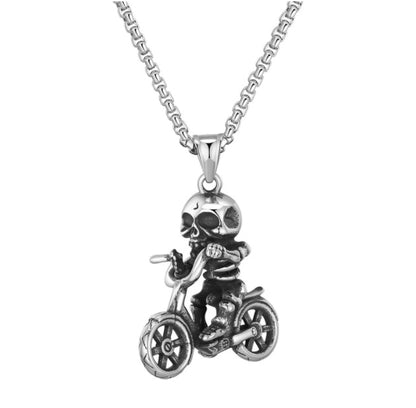 Skull bicycle pendant