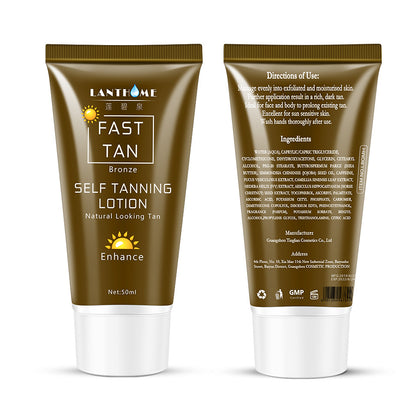 Loción bronceadora para rostro y cuerpo con protección solar de LANTHOME