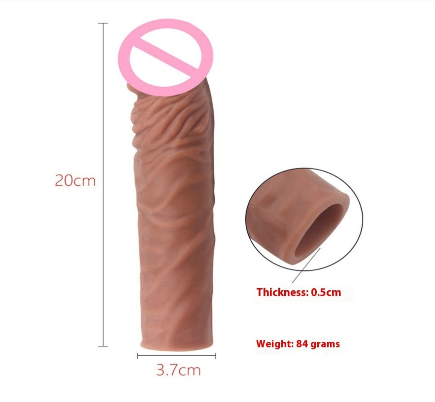 Male Products Sperm Lock Sleeve Lengthened Exotic Condom