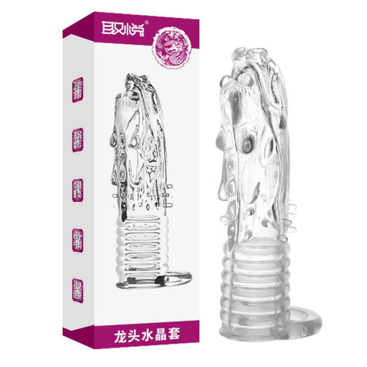 Faucet Dragon Scale Dragon Root Long And Thick Crystal Wolf Tooth Spiny Condom For Men