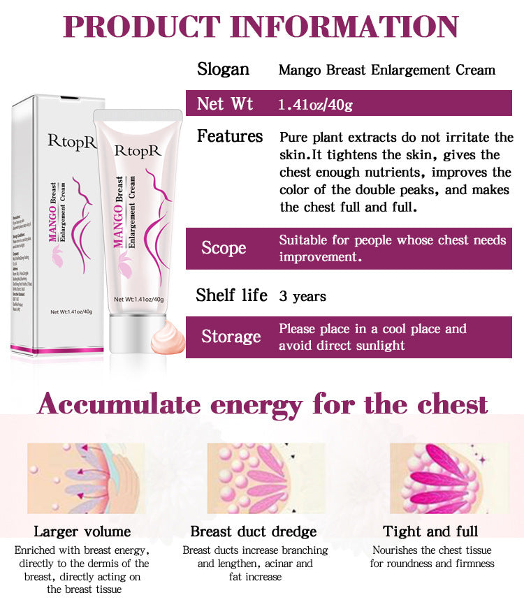 RTOPR Petansy Enhanced Breast Firming and Enlargement Cream 40g