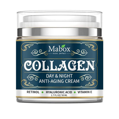 Crema facial hidratante antienvejecimiento con colágeno MABOX 50 g