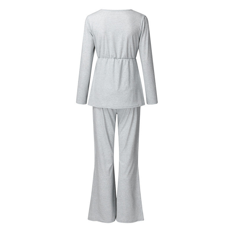 Cotton Maternity Pajamas for Women - Comfortable, Breathable Fabric, Nursing-Friendly