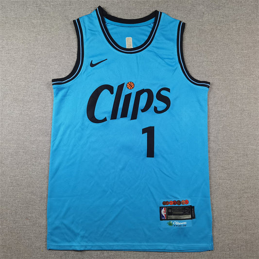 2024/25 Clippers HARDEN #1 Blue City Edition NBA Jerseys