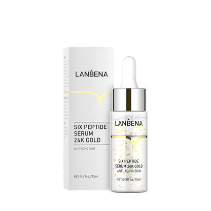 LANBENA Hyaluronic Acid, Pore Minimizing, 24K Gold, and Vitamin C Stock Solution Serums