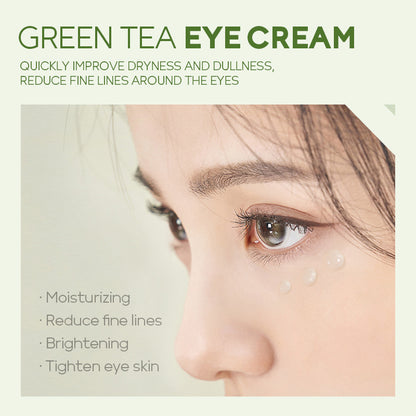 Crema para ojos antiarrugas con té verde de FENYI Korean Cosmetics