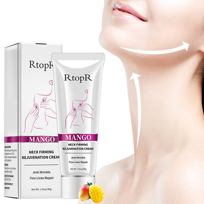 Crema reafirmante para el cuello con mango RtopR, eliminador de líneas finas, crema revitalizante y eliminadora de arrugas 40 g