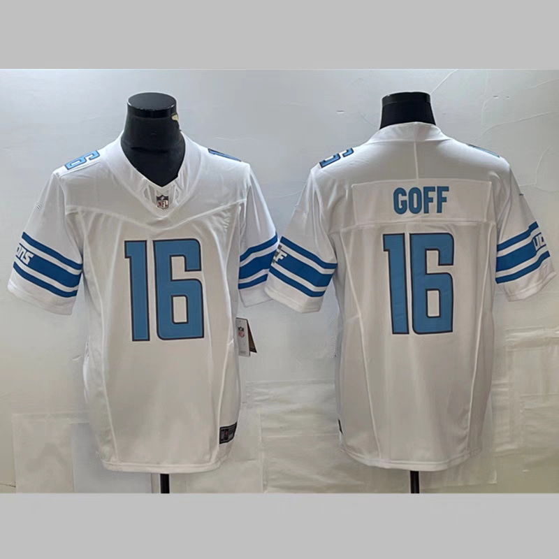 Detroit Lions NFL Jerseys - Jared Goff, Gibbs, Sanders, Williams, Laporta, Sewell, Hutchinson NFL Jersey