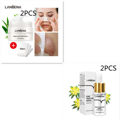 LANBENA Nose and Facial Acne and Blackhead Elimination Liquid and Patch