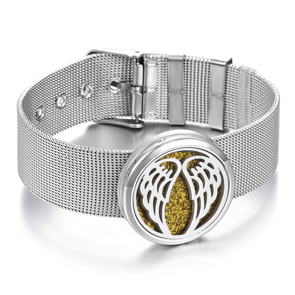 Stainless Steel Aromatherapy Bracelet Perfume Diffuser