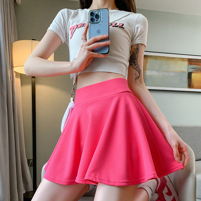 Puffy Skirt High Waist Pleated Skirt