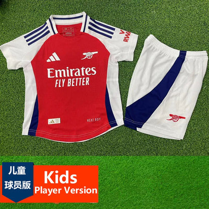 2024-25 Arsenal Home Kids Soccer Jersey Suit