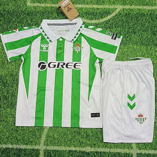 2024-25 Real Betis Home Kids Soccer Jersey Suit