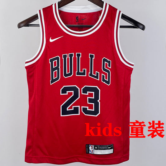 Chicago Bulls JORDAN #23 Red Kids NBA Jersey