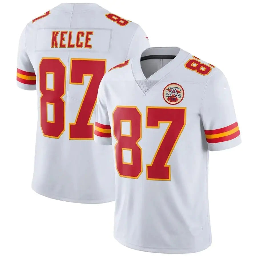 Camiseta blanca de Travis Kelce de los Kansas City Chiefs para hombre