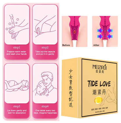 10Pcs Vaginal Tightening Capsules Female Orgasm Gel Libido Enhancer Women Vagina Shrinking Vaginale Tighten Private Body Care