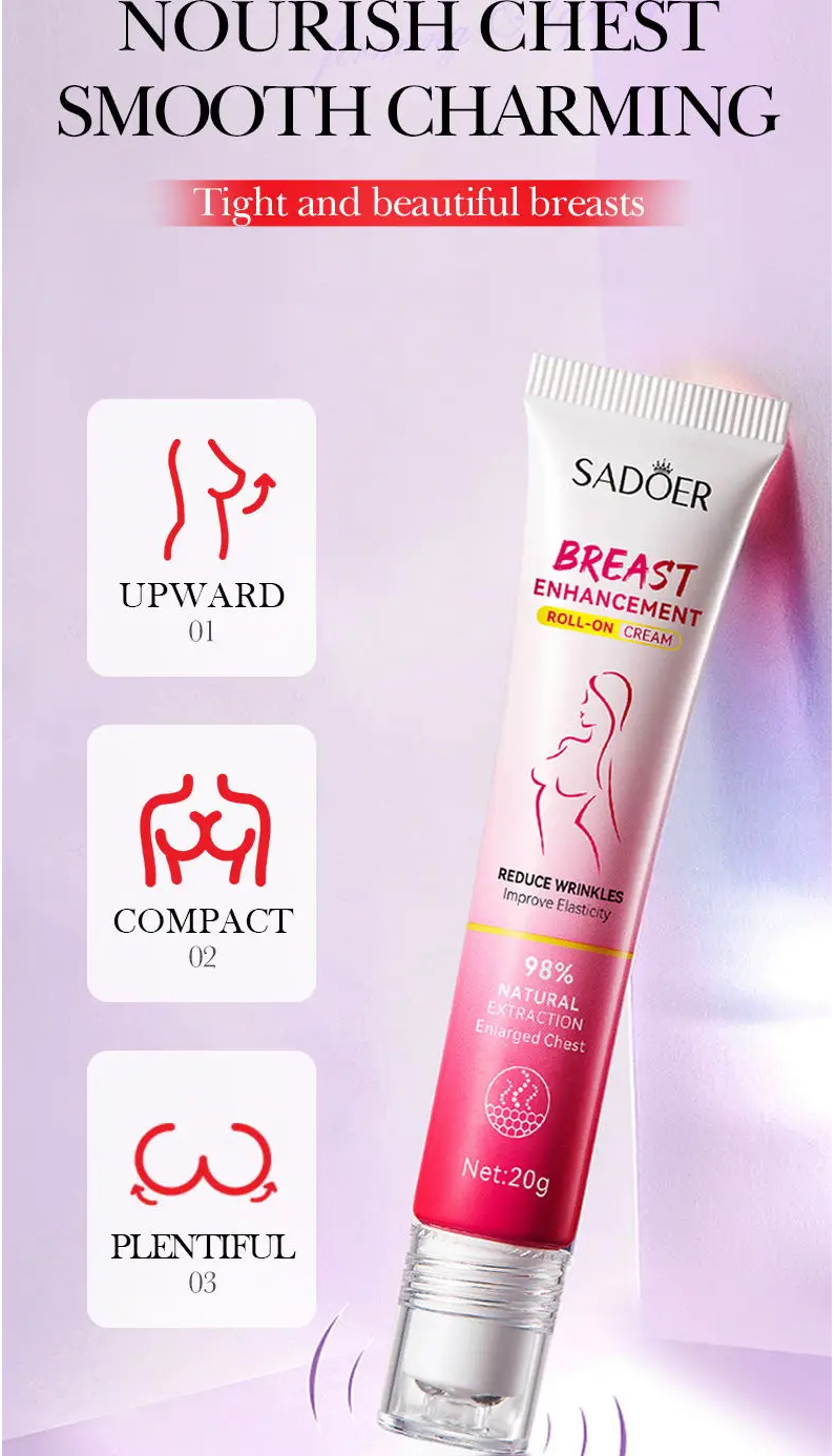 SADOER Effective Breast Enlargement Cream Lift Firm Breast Improve Sagging Massage Chest Rapidly Growth Breast Enlarge Breast Body Care