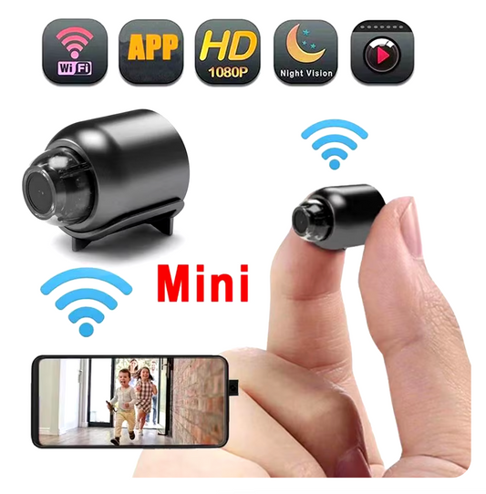 Mini Camera 1080P HD WiFi Wireless, HD Night Vision Camera – Record in Any Environment at Home, Work, or in the Car. Secure Remote Monitoring of Kids, Pets, and Anything You Want