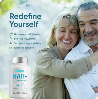 NAD+ Supplement - Healthy Aging, Youthful Appearance, Cellular Energy Booster, Maximum Absorption, 1000mg 60 Capsules