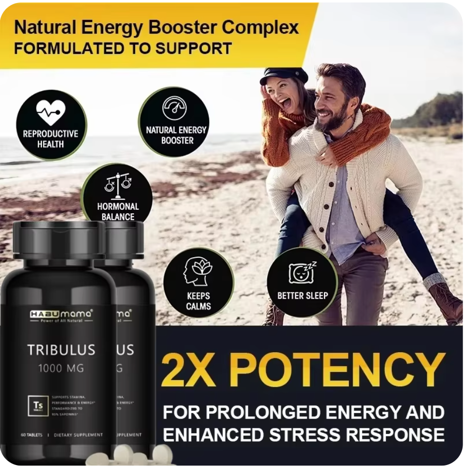 HABUMAMA Top-Performing Energy Supplements with Tribulus Terrestris - Boosts Energy, Increases Sexual Desire and Performance