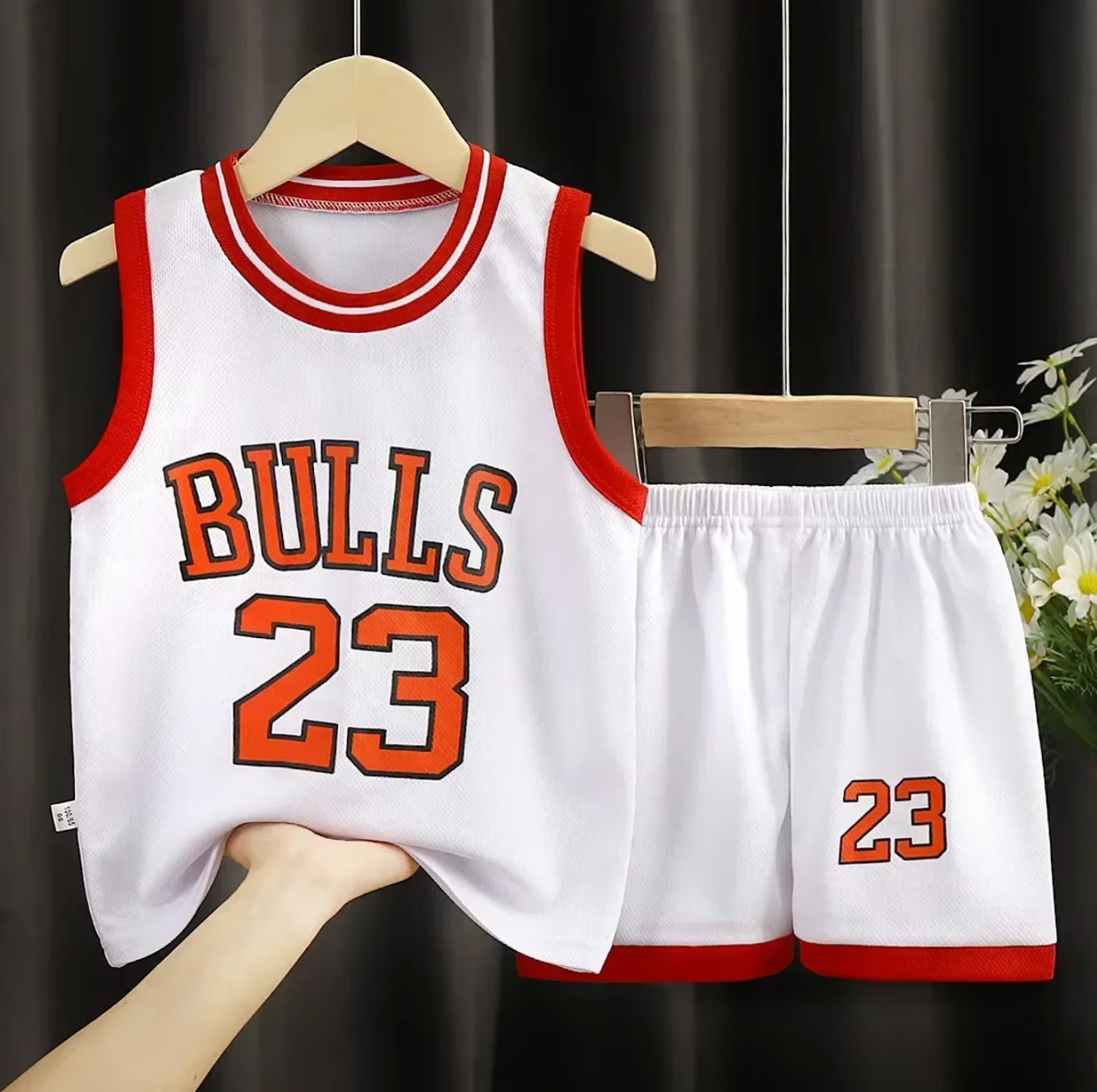 New 2024-25 American Basketball, Boston, Bulls, Rockets, Golden State Kids Jersey and Shorts Set