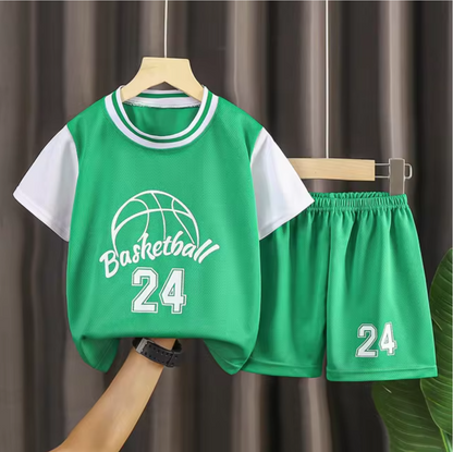 New 2024-25 American Basketball, Boston, Bulls, Rockets, Golden State Kids Jersey and Shorts Set