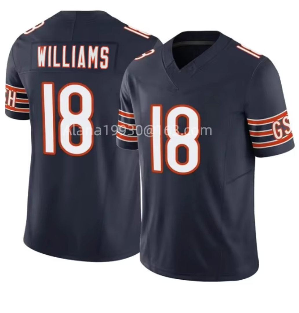 NFL Chicago Bears Custom and Williams Jerseys - Men, Women, Youth Quality Fabric Jersey