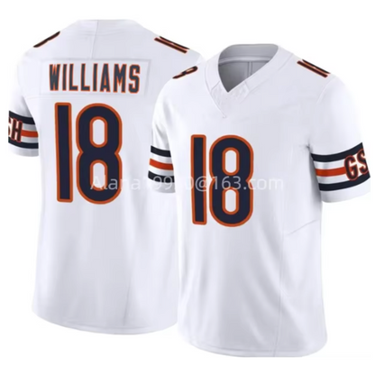 NFL Chicago Bears Custom and Williams Jerseys - Men, Women, Youth Quality Fabric Jersey