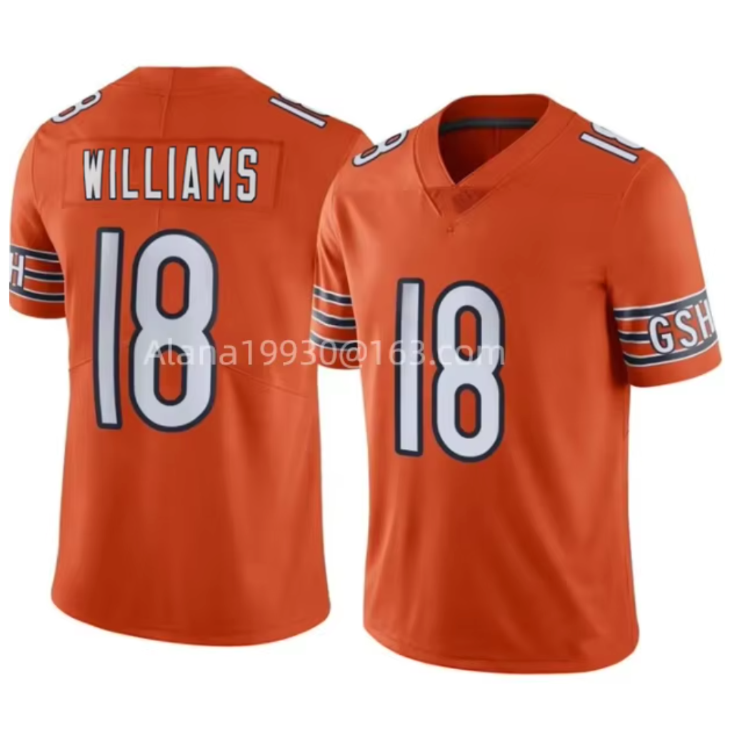 NFL Chicago Bears Custom and Williams Jerseys - Men, Women, Youth Quality Fabric Jersey