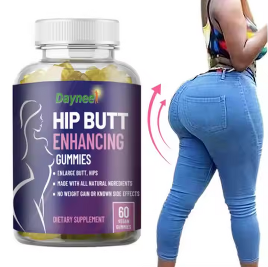 DAYNEE Hip & Butt Enhancing Gummies – Natural Hip & Breast Plumping, Lifting & Firming Vegan Supplement