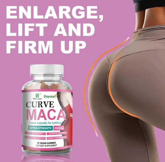 Curve Maca – Hip & Breast Enhancing & Firming Vegan Supplement – Specially Formulated for Hips/Butt