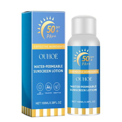 PAQUETE DE PROTECCIÓN SOLAR - 4 ARTÍCULOS - Crema facial en barra, protector solar facial y corporal, spray solar y loción solar