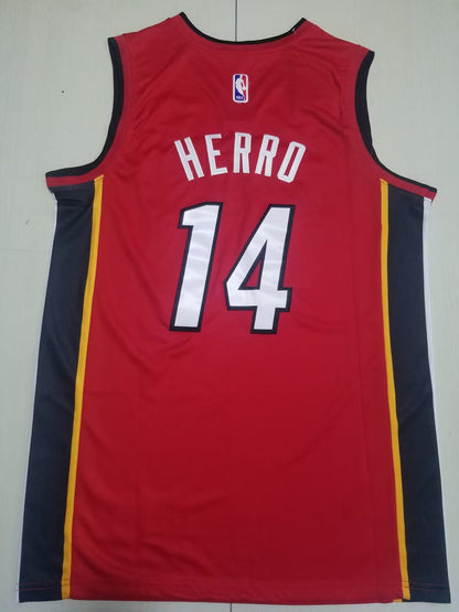 Miami Heat HERRO # 14 RED NBA Jerseys