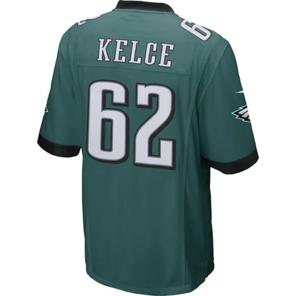 Camiseta verde medianoche de Jason Kelce de los Philadelphia Eagles para hombre