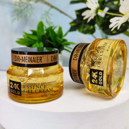 Crema facial hidratante antienvejecimiento y reductora de arrugas con oro de 24 quilates del Dr. MEINAIER