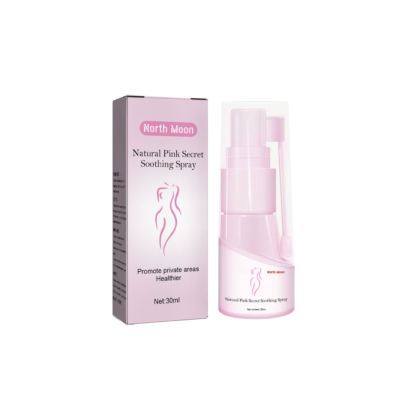 NORTH MOON Spray limpiador con aroma agradable para aliviar la picazón vaginal en zonas especiales: compre 3 y pague 2