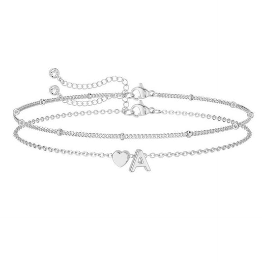 Pulsera Pandora con corazón de melocotón y letras