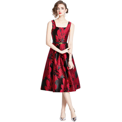 Three Dimensional Jacquard Women's Dress