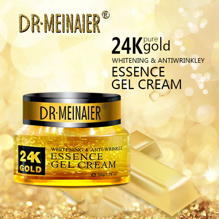 Crema facial hidratante antienvejecimiento y reductora de arrugas con oro de 24 quilates del Dr. MEINAIER