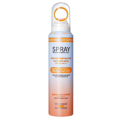 Spray protector solar blanqueador MOXIE GIRLZ con protección doble UVA/UVB para adultos y niños, 150 ml, FPS 50+