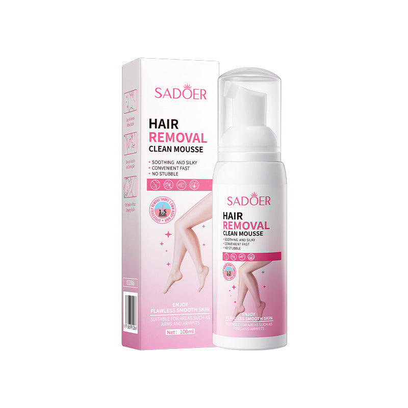 SADOER Hair Removal Foam Spray - Full Body Silky Skin Cleansing Depilatory Cream 100g