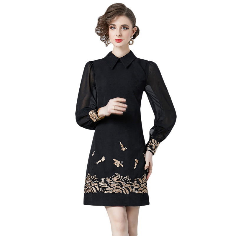 Long-Sleeve Women's Dress for Young People and Those Who Want to Look Young