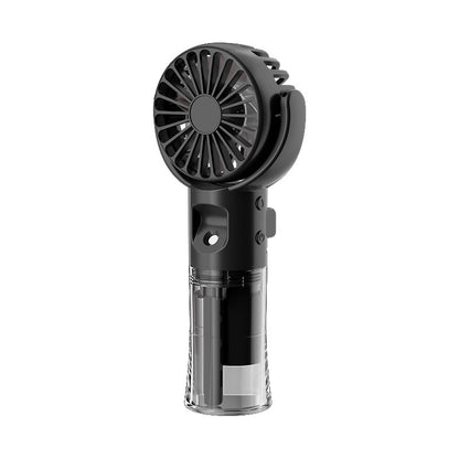 Ventilador rociador portátil de mano Ventilador rociador de agua de 4 velocidades Artefacto de enfriamiento de verano Carga USB Suministros de verano Mini ventilador para exteriores